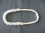 Naszyjnik tęczowy biały, długość 41cm, grubość do 15mm